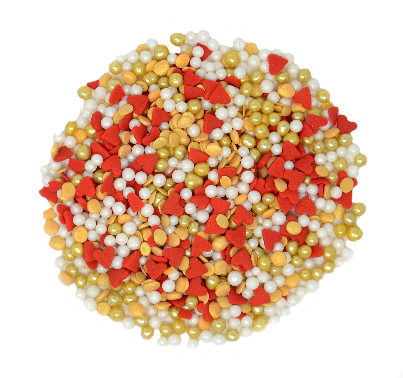 Love Story Sprinkle Mix In Gold 3.3oz Bottle