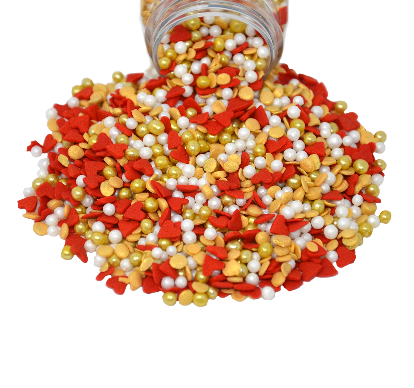 Love Story Sprinkle Mix In Gold 3.3oz Bottle