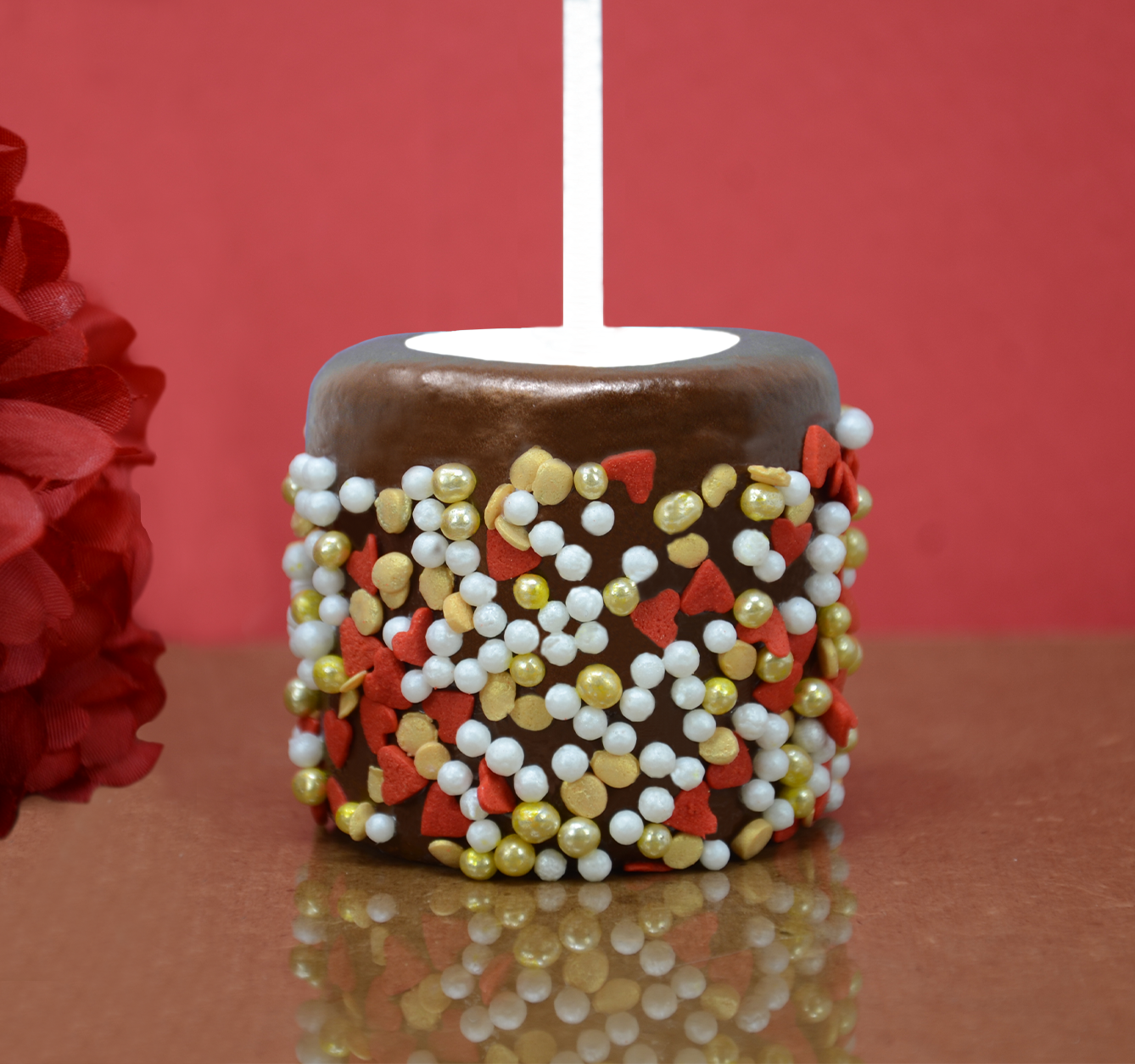 Love Story Sprinkle Mix In Gold 3.3oz Bottle