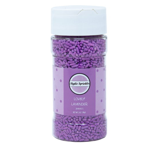 Load image into Gallery viewer, Lovely Lavender Jimmies Sprinkles 3oz Bottle
