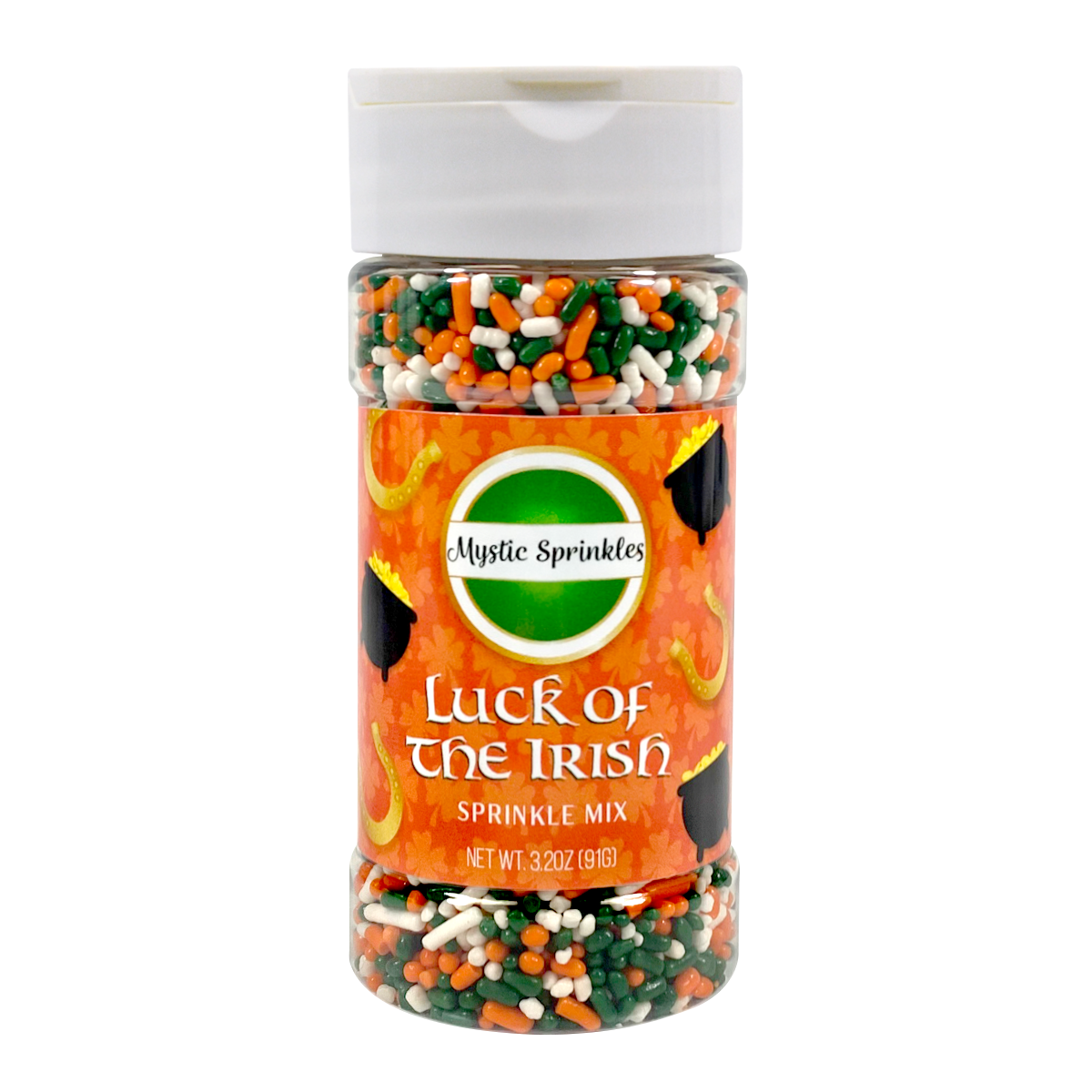 Good Luck Sprinkle Luck of the Irish Sprinkle Mix 3.2oz Bottle – Mystic Sprinkles