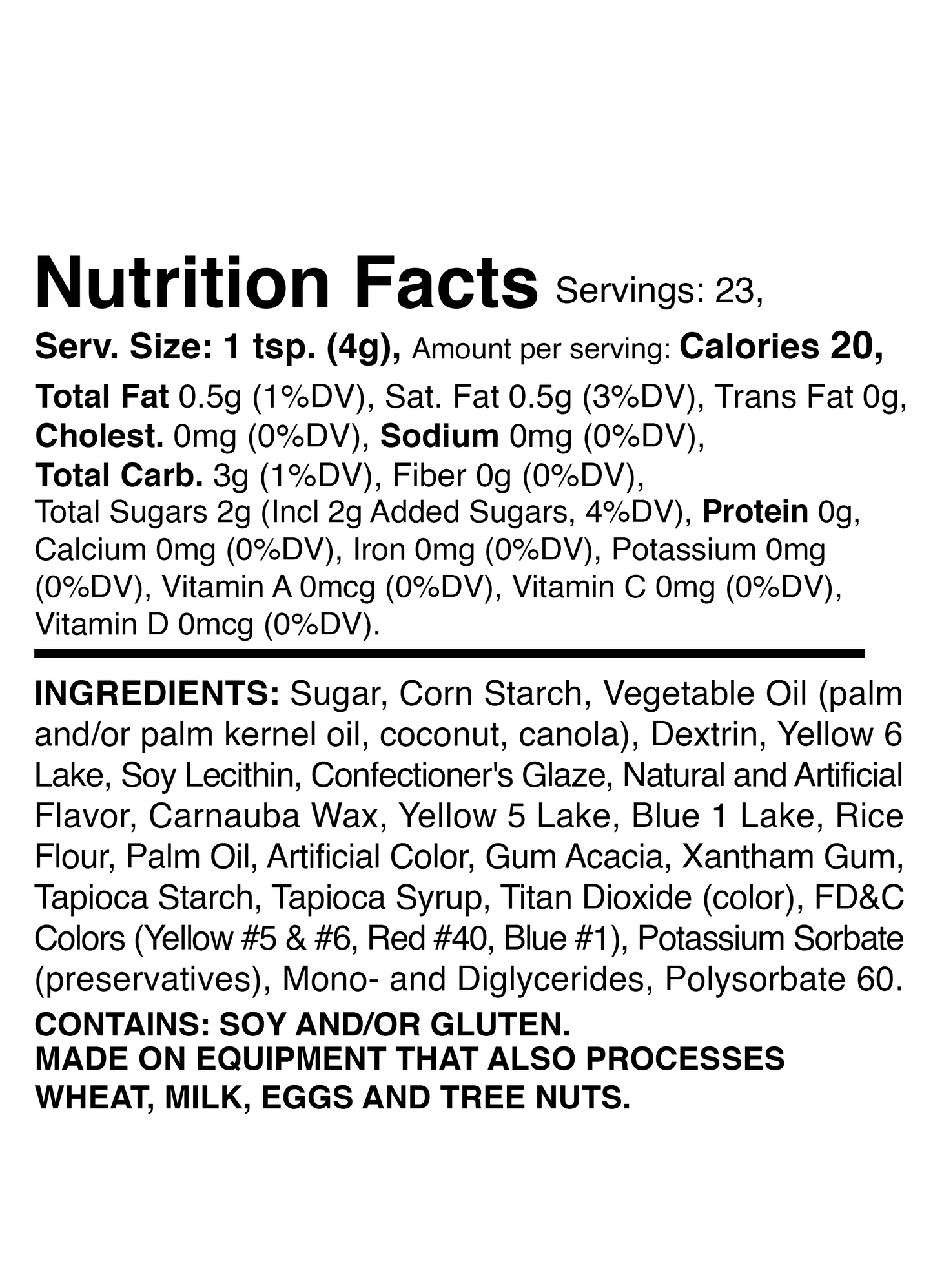 Luck of the Irish Sprinkle Mix 3.2oz Bottle