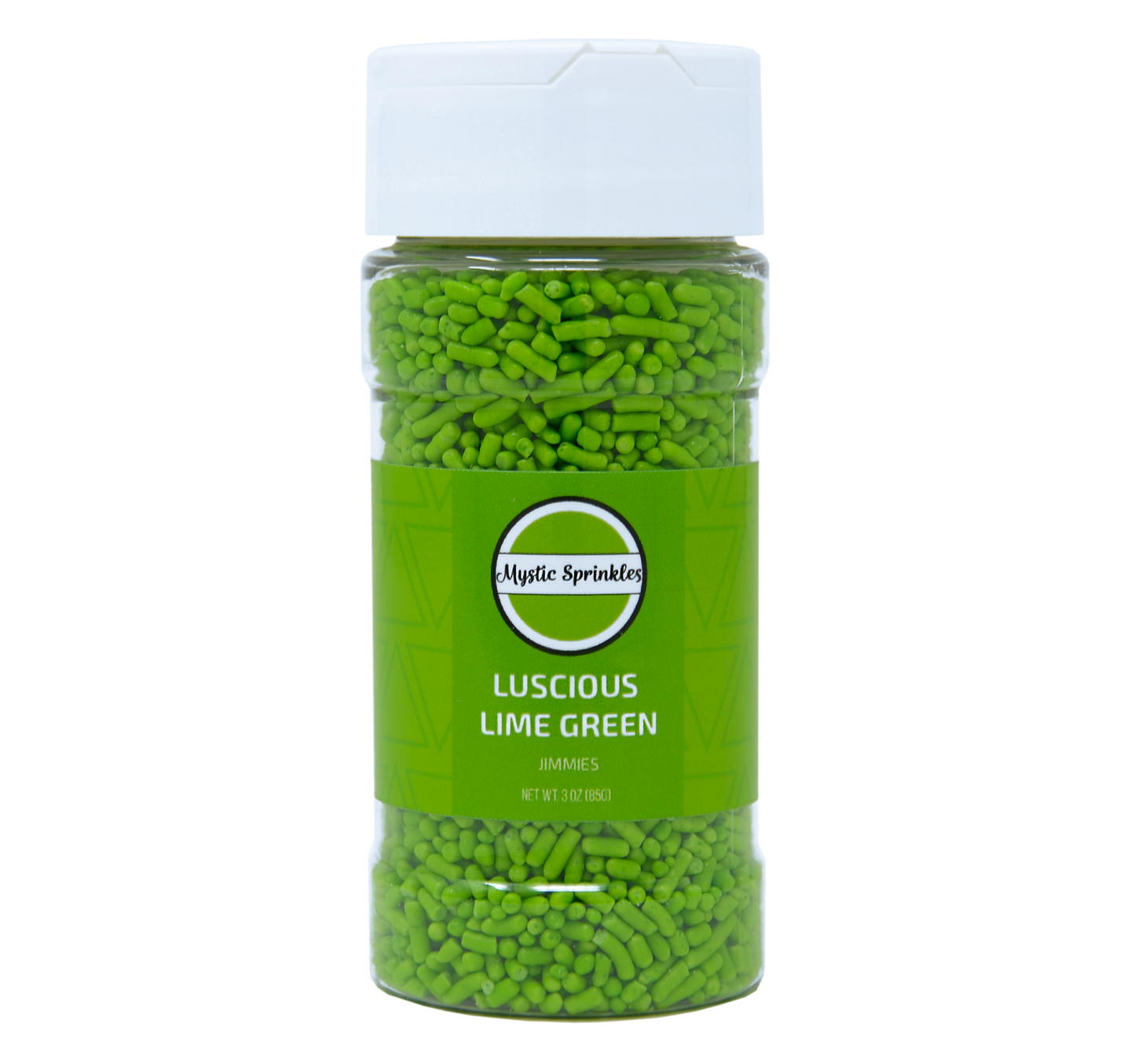 Load image into Gallery viewer, Luscious Lime Green Jimmies Sprinkles 3oz Bottle
