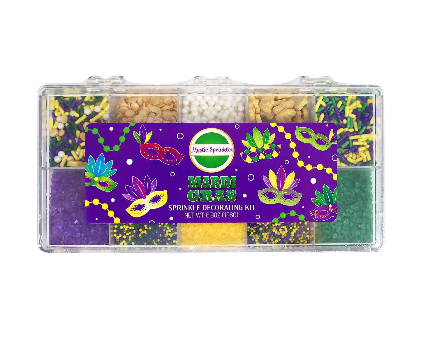 Mardi Gras Sprinkle Decorating Kit 6.9oz
