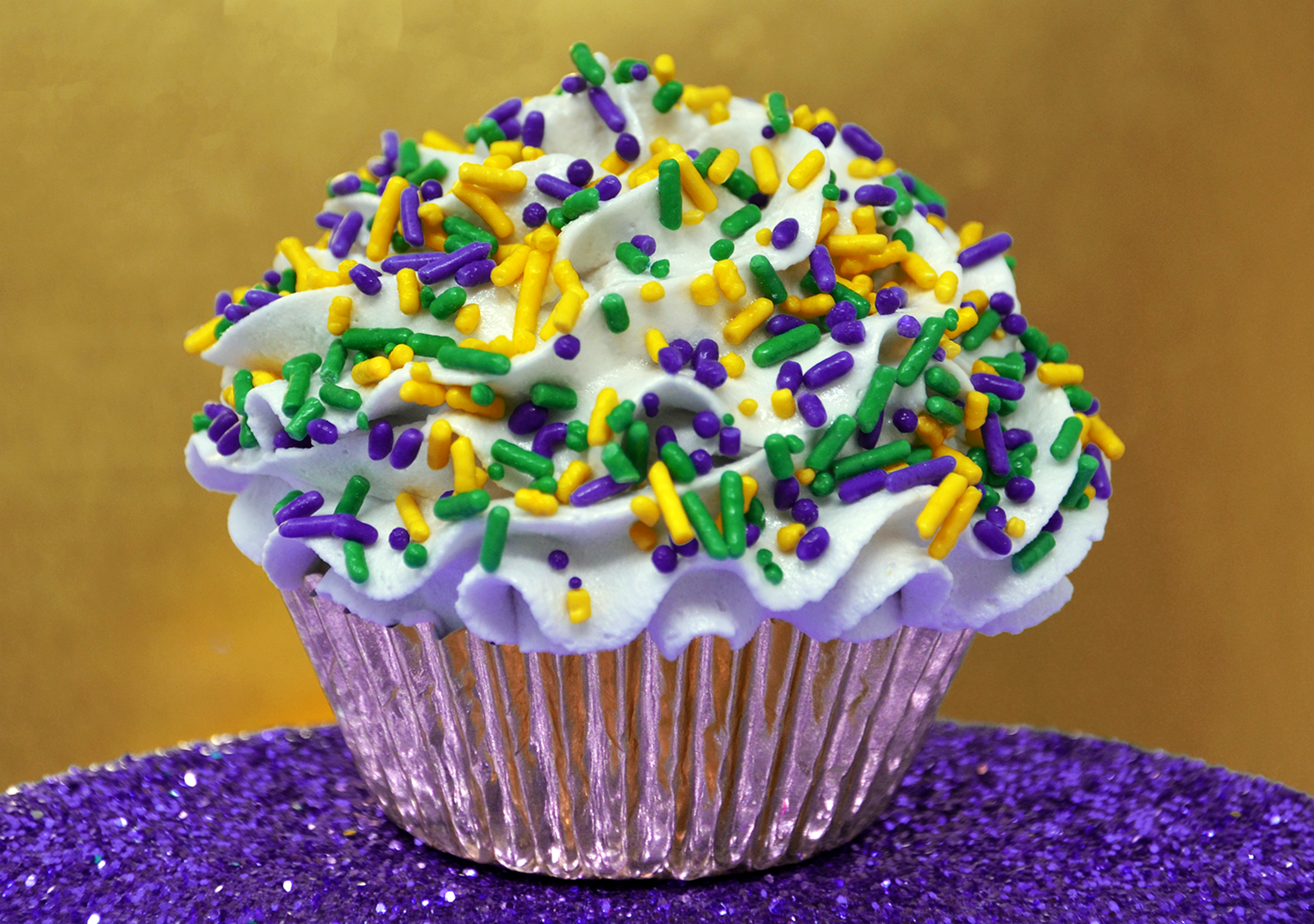 Mardis Gras Mix Jimmies Sprinkles 3oz Bottle