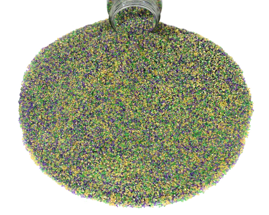 Mardi Gras Sanding Sugar Mix 4.2oz Bottle