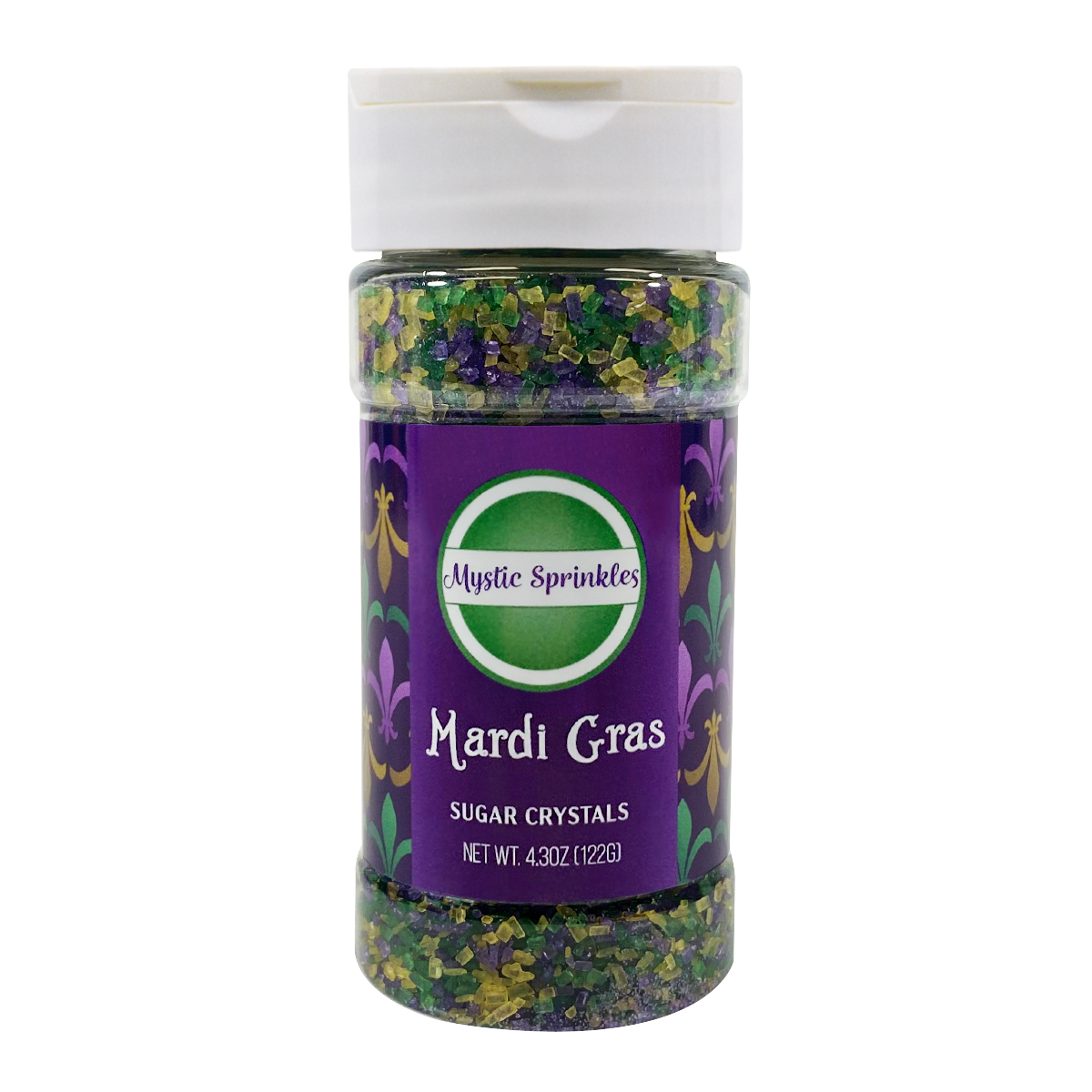 Mardi Gras Sugar Crystal Mix 4.3oz Bottle
