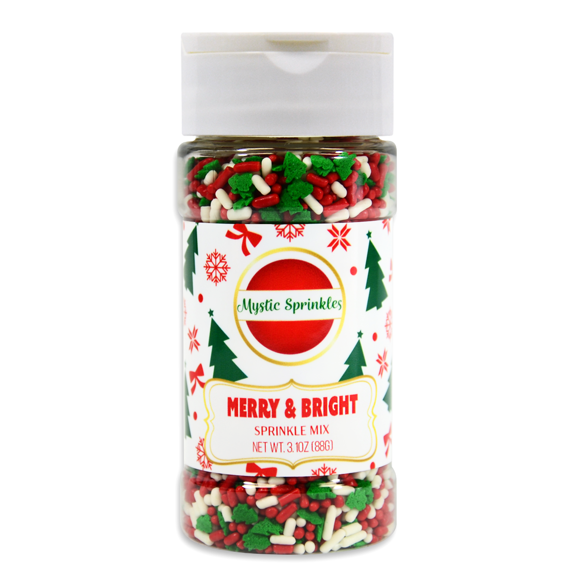 Merry & Bright Sprinkle Mix 3.1oz Bottle