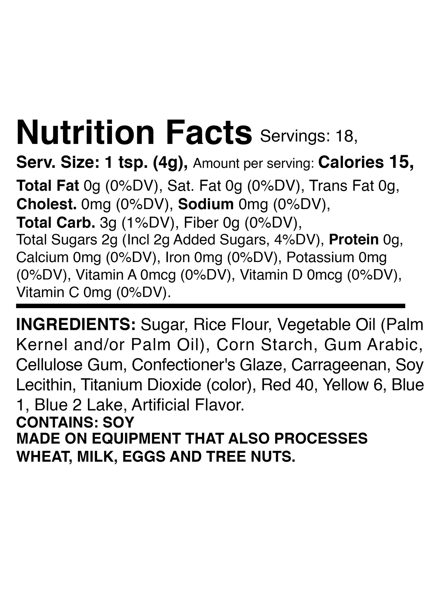 Mini United Stars Confetti Mix 2.6oz Bottle