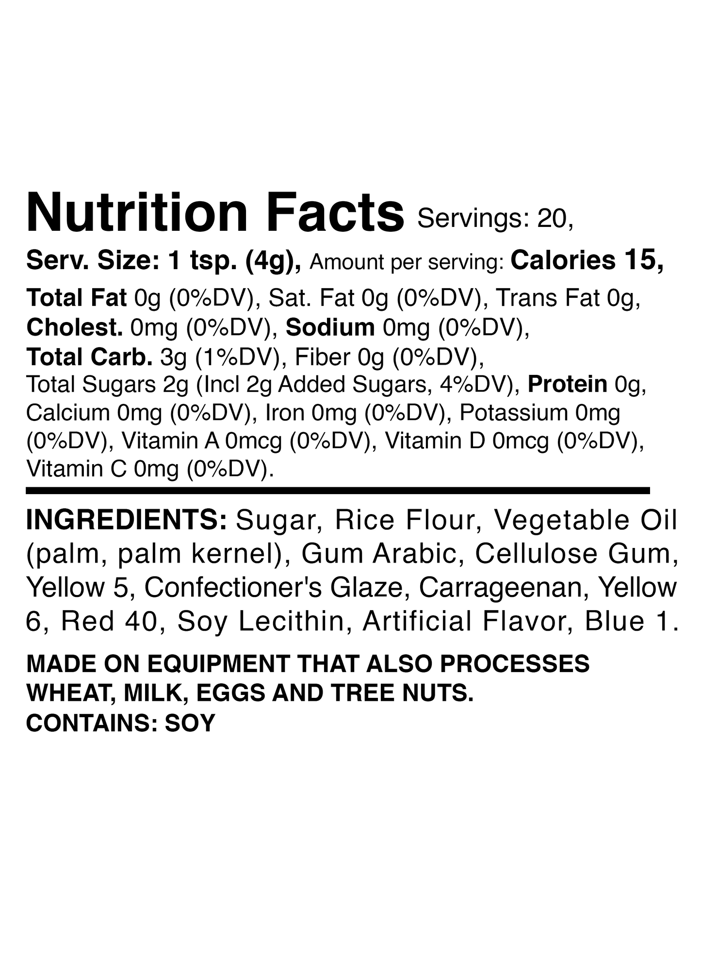 The Gingerbread Men Confetti Mix 2.8 oz.