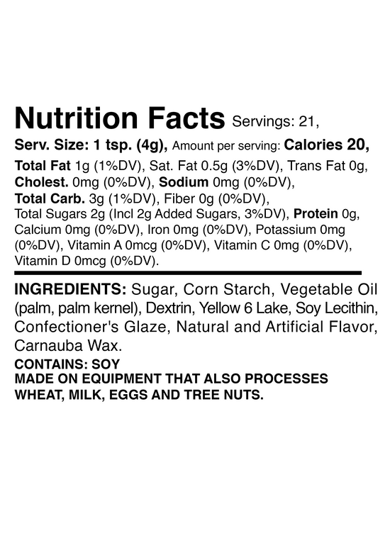 Only Orange Jimmies Sprinkles 3oz Bottle