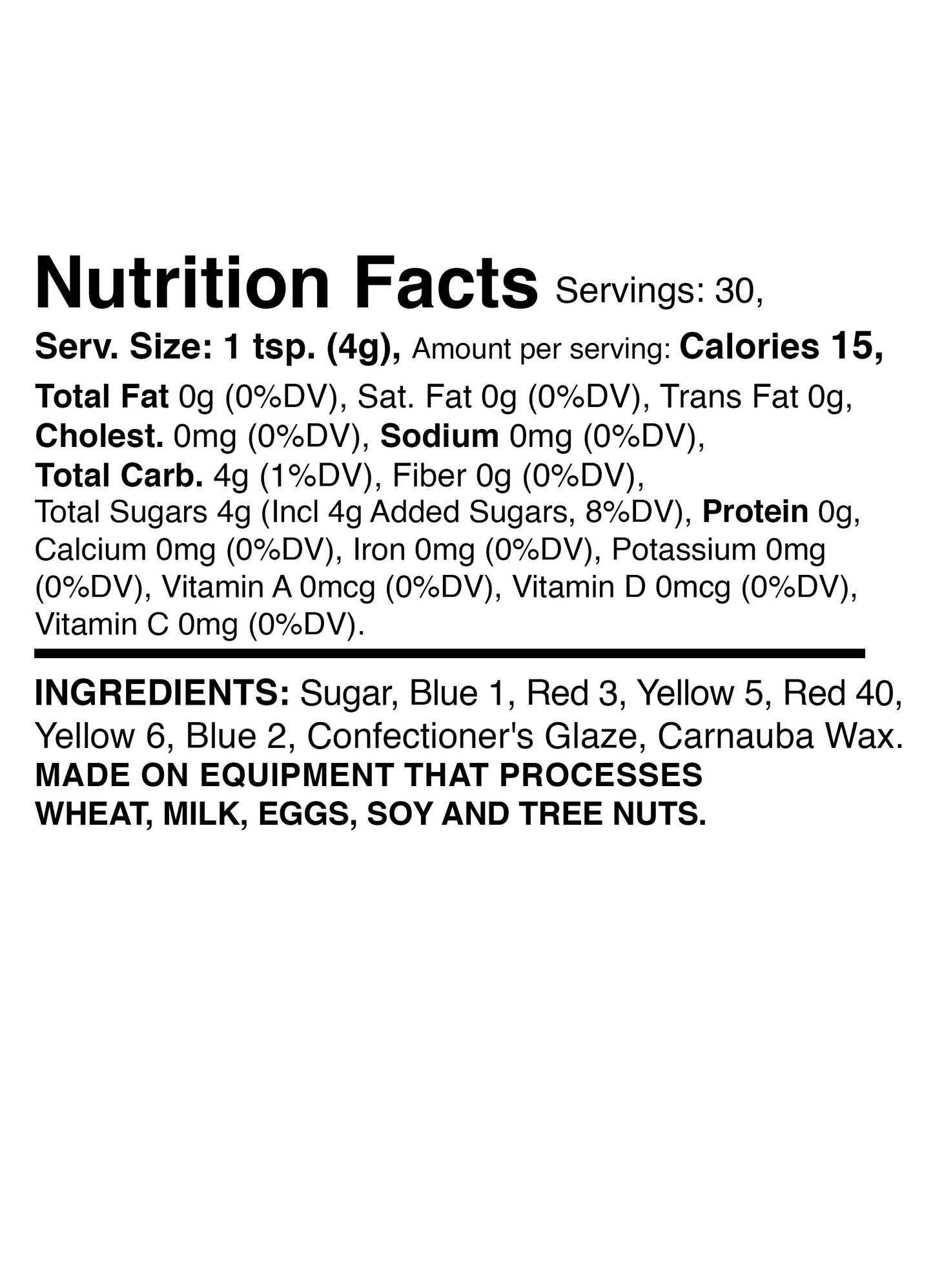 Onyx - Black Sugar Crystals 4.2oz Bottle