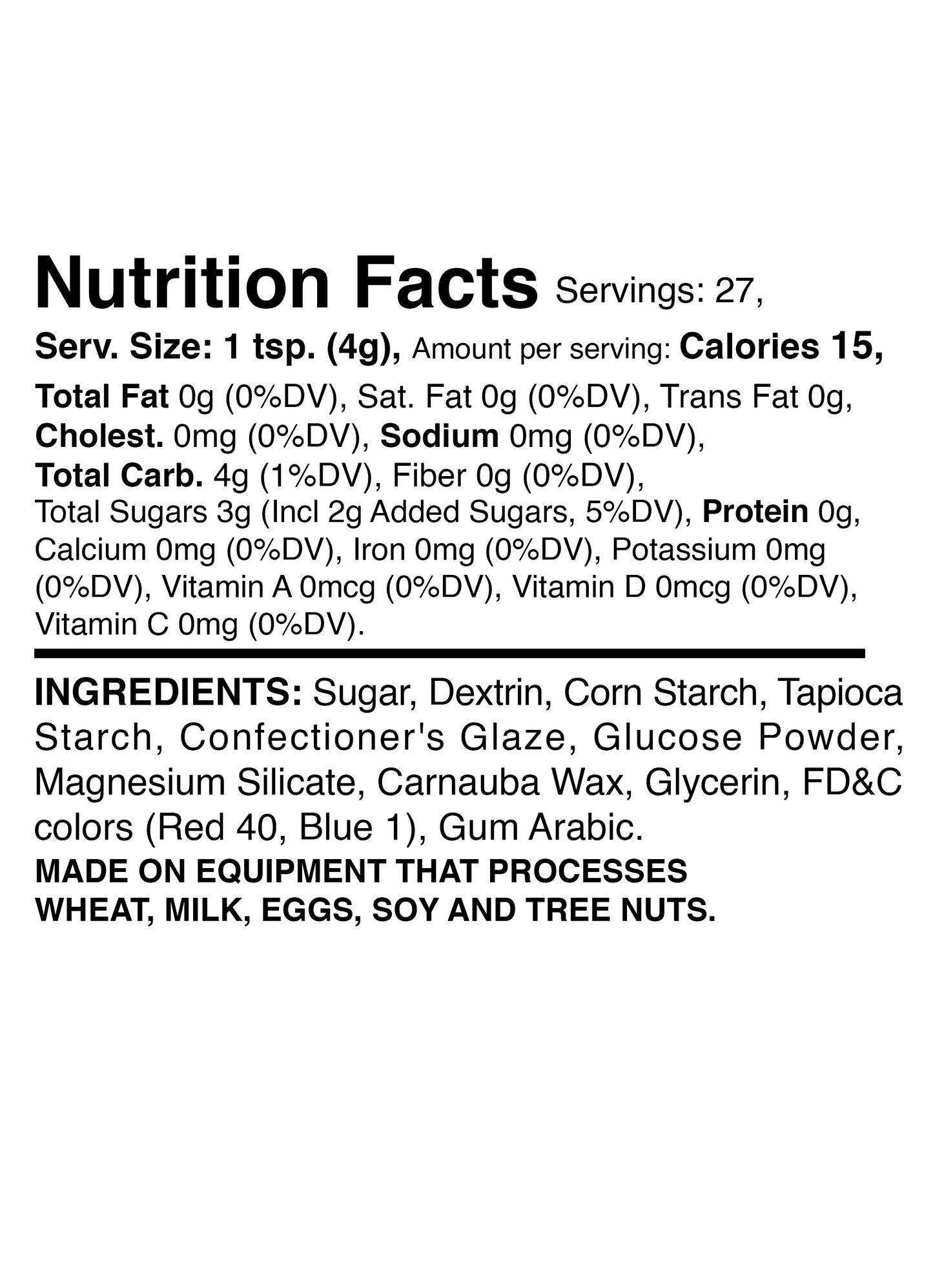 Patriotic Pride Nonpareils Mix 3.8oz Bottle