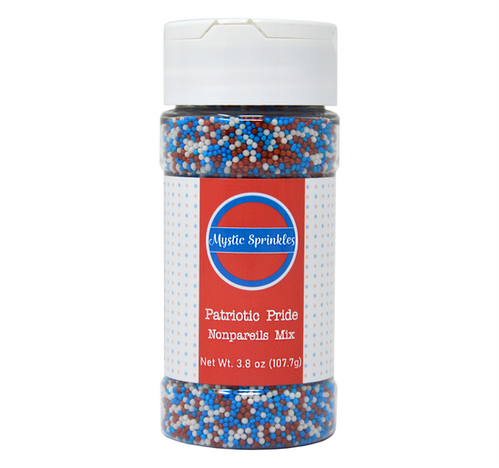 Patriotic Pride Nonpareils Mix 3.8oz Bottle