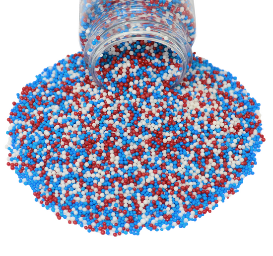 Patriotic Pride Nonpareils Mix 3.8oz Bottle