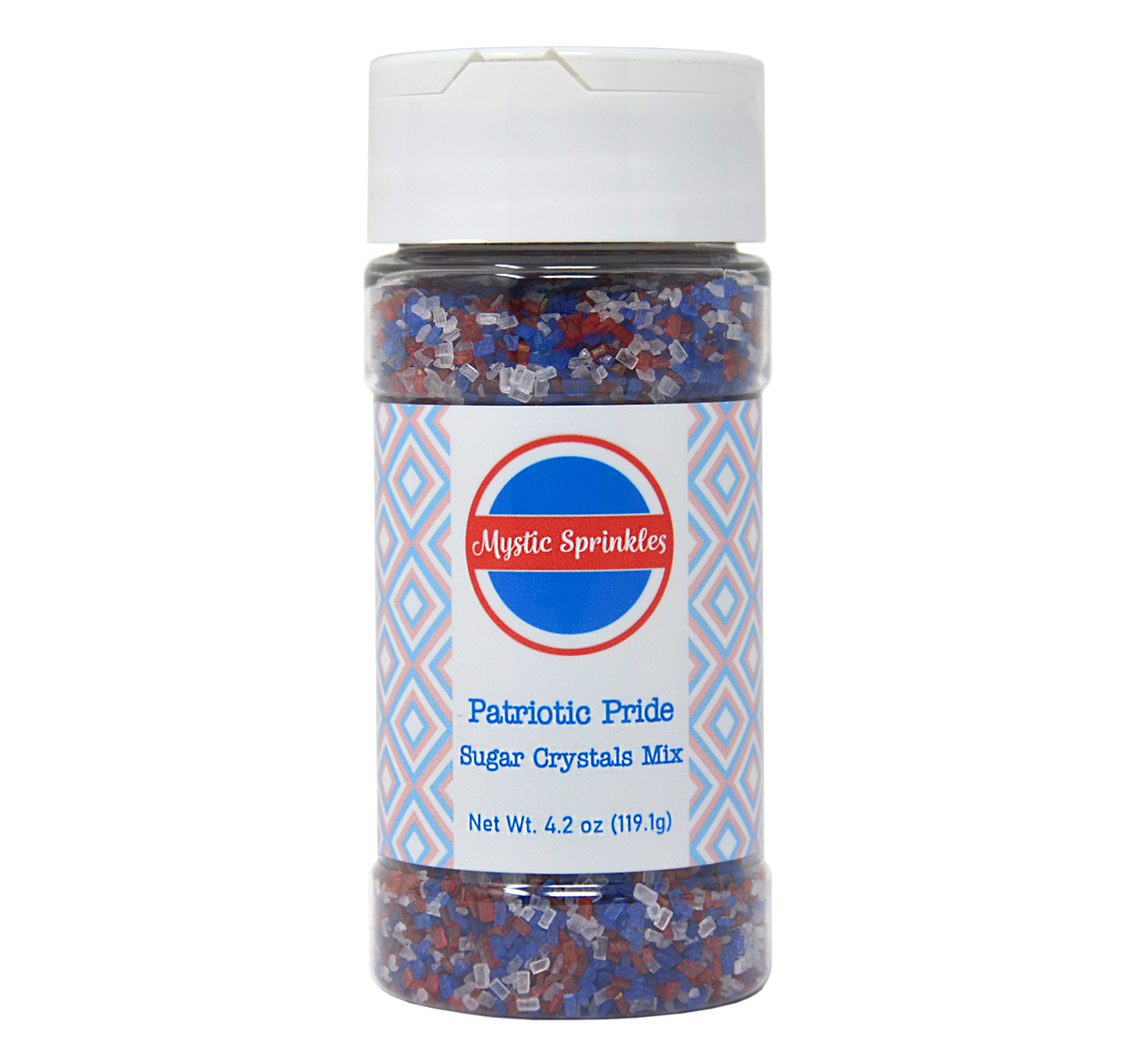 Patriotic Pride Sugar Crystal Mix 4.2oz Bottle
