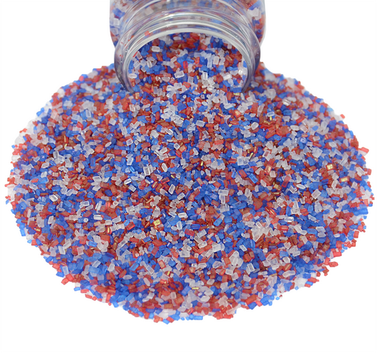 Patriotic Pride Sugar Crystal Mix 4.2oz Bottle