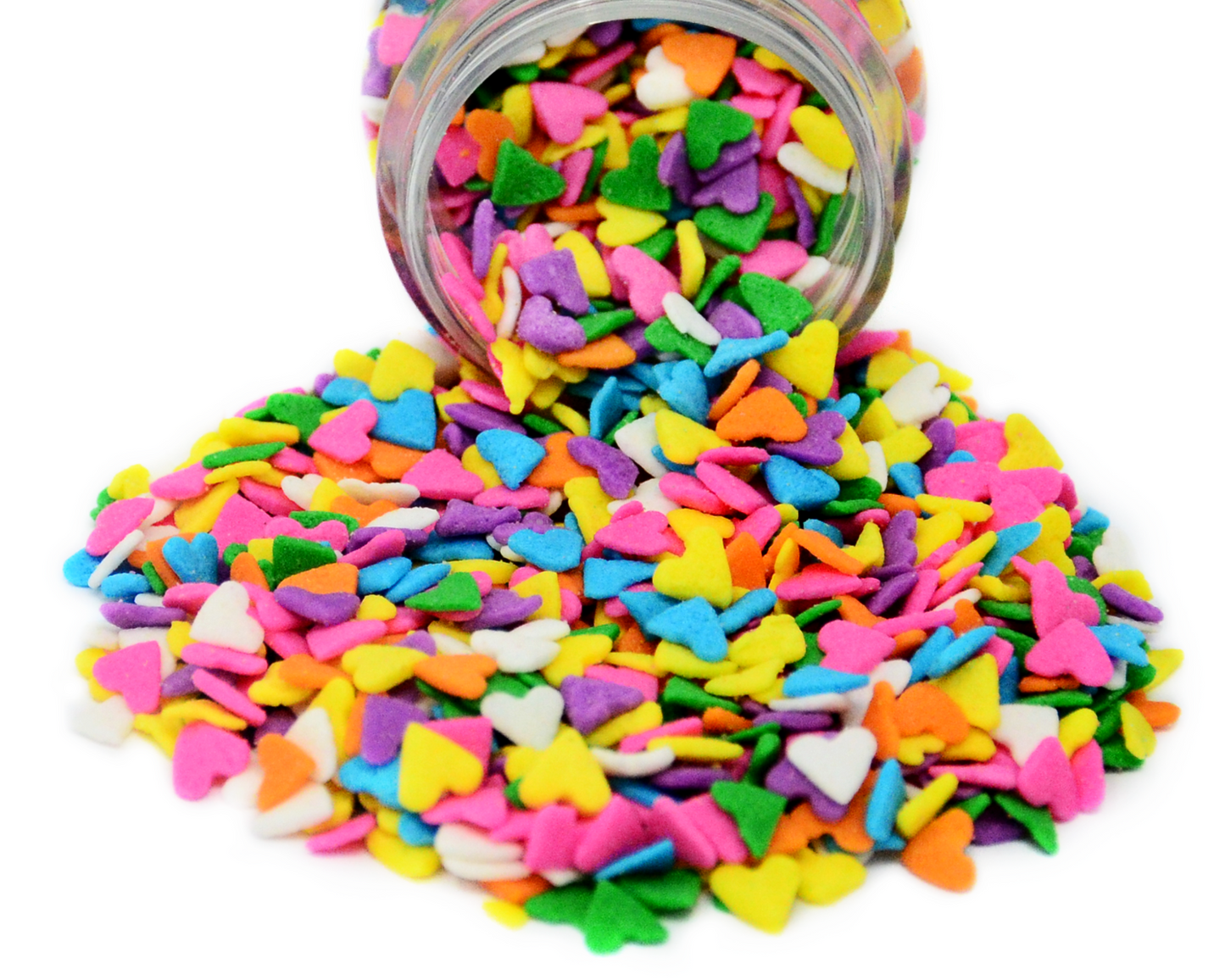 Peaceful Pastel Confetti Hearts 2.9oz Bottle