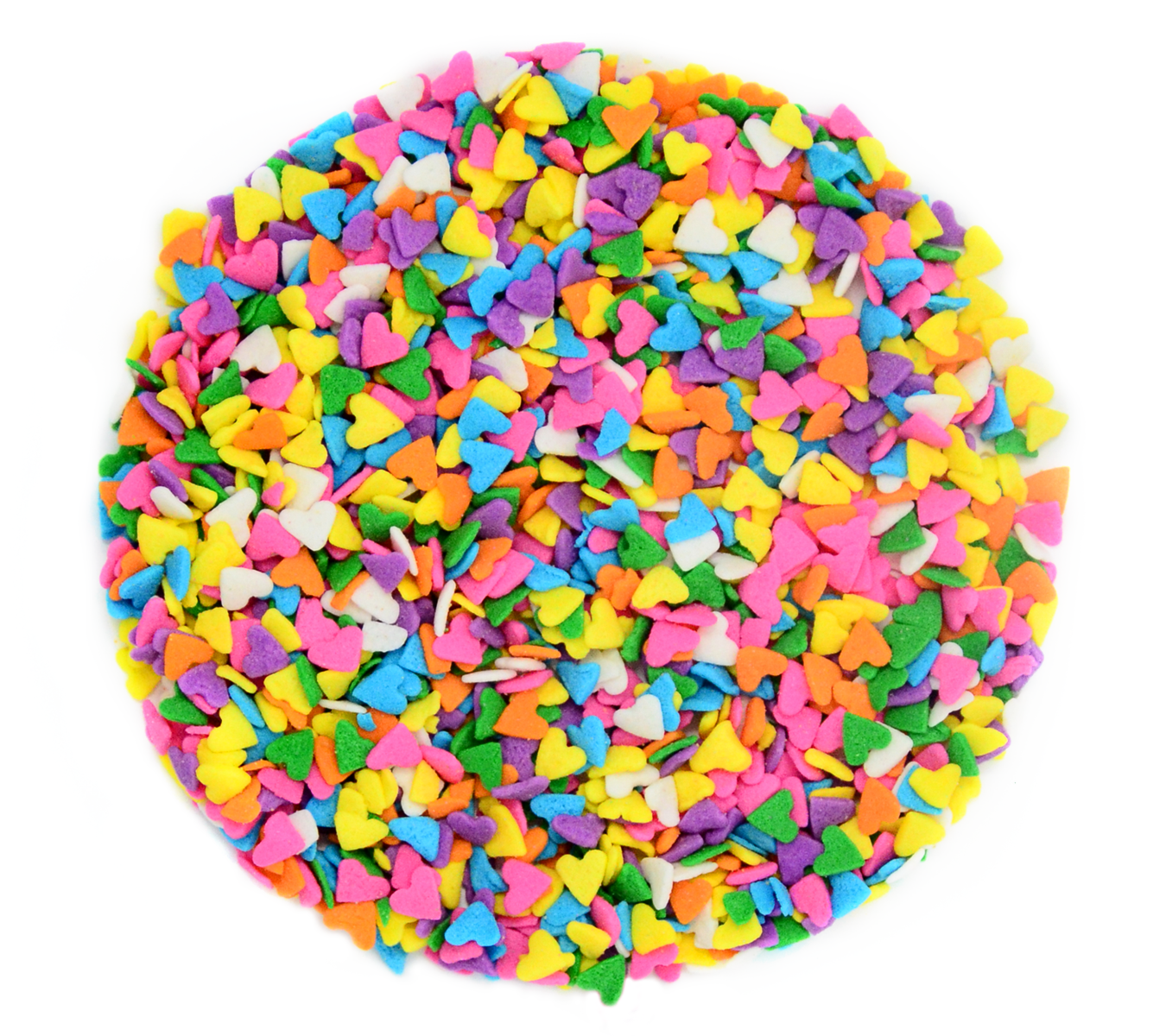 Peaceful Pastel Confetti Hearts 2.9oz Bottle
