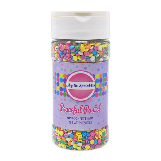 Load image into Gallery viewer, Peaceful Pastel Mini Confetti Mix 2.9oz Bottle
