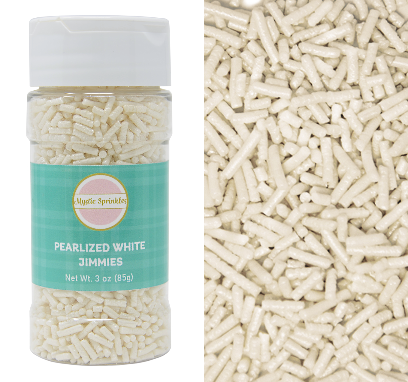 Pearlized White Jimmies 3oz