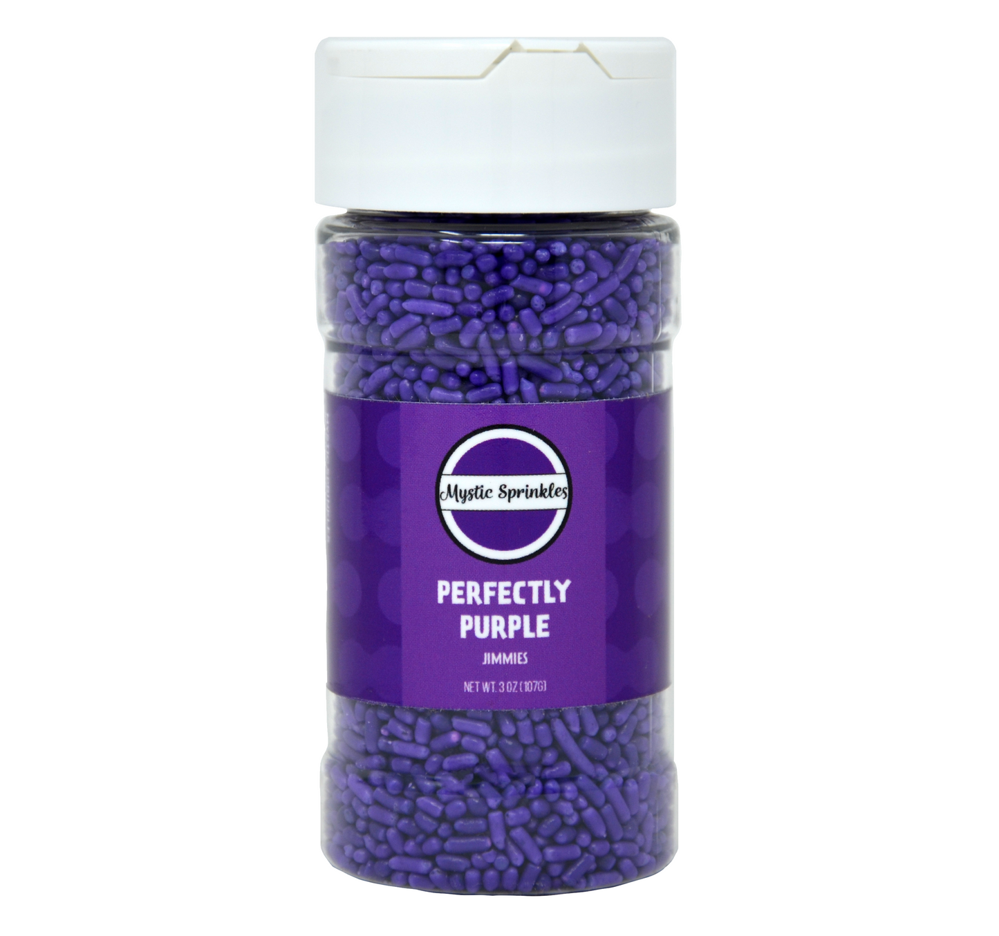 Perfectly Purple Jimmies Sprinkles 3oz Bottle