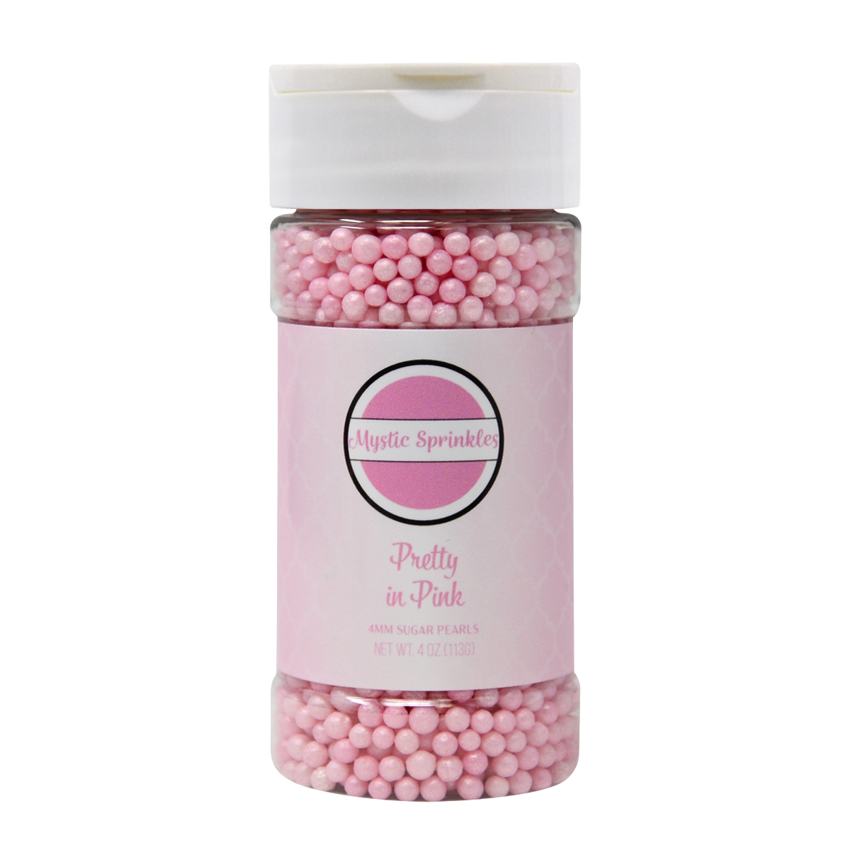 4MM Pink Edible Pearls