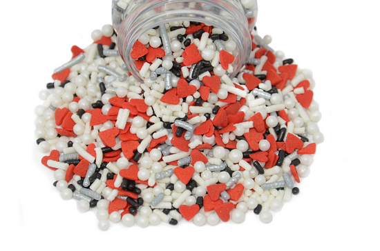 Load image into Gallery viewer, Queen of Hearts Confetti Mix 2.6oz Bottle
