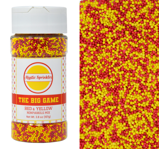 The Big Game: Red & Yellow Nonpareils Mix 3.8oz Bottle