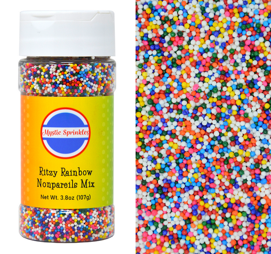 Load image into Gallery viewer, Ritzy Rainbow Nonpareils 3.8oz Bottle
