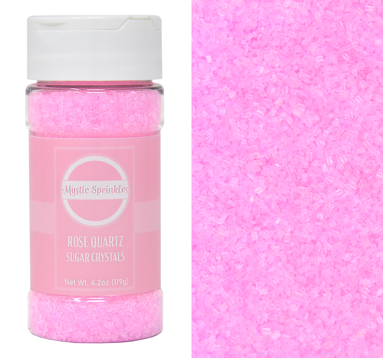 Load image into Gallery viewer, Rose Quartz - Pink Sugar Crystals 4.2oz Bottle
