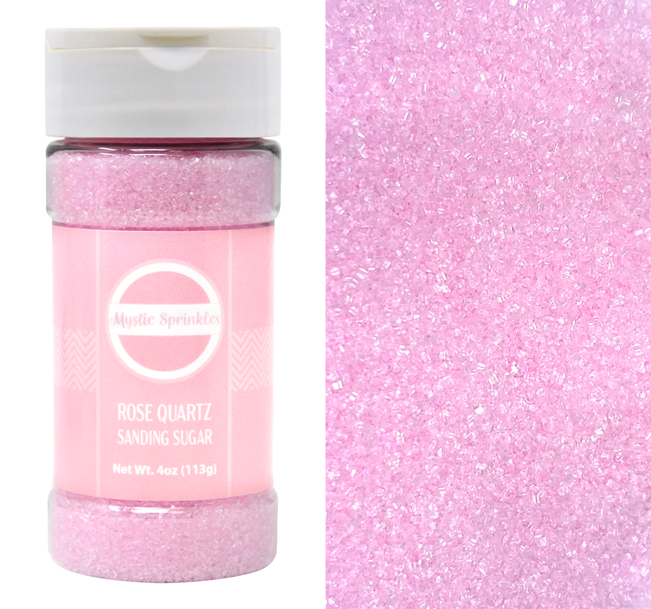 Rose Quartz - Pink Sanding Sugar 4oz