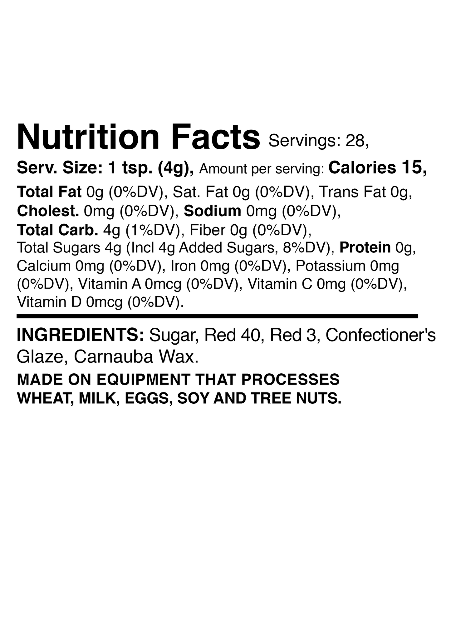 Ruby - Red Sanding Sugar 4oz
