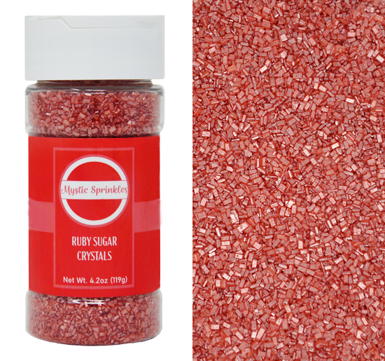 Ruby - Red Sugar Crystals 4.2oz Bottle