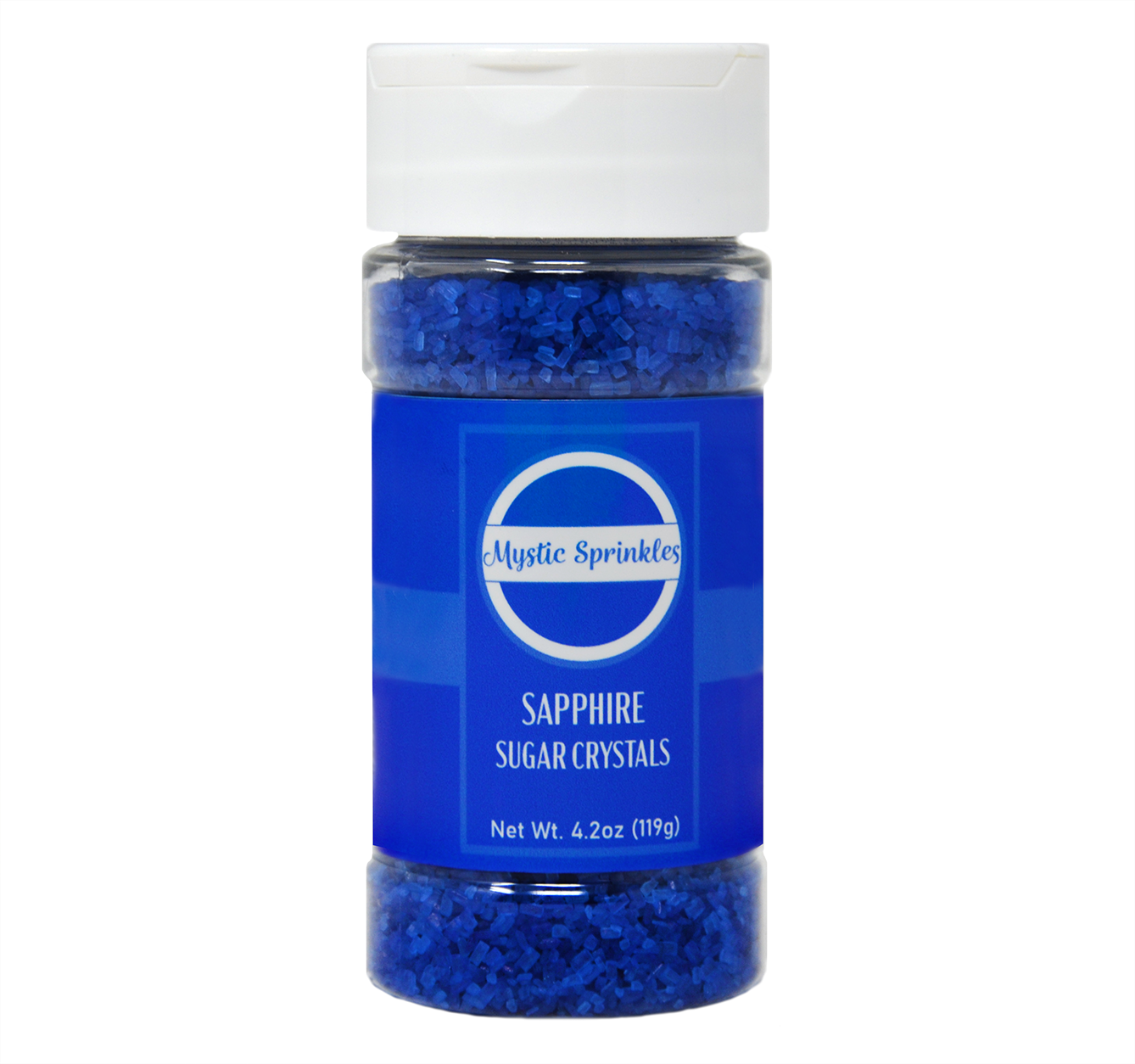 Sapphire - Royal Blue Sugar Crystals 4.2oz Bottle