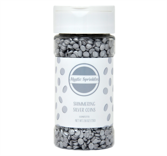 Shimmering Silver Coins Confetti 2.6oz Bottle
