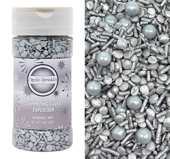 Shimmering Silver Sprinkle Explosion 3.2oz