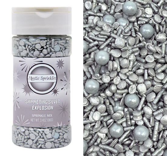 Load image into Gallery viewer, Shimmering Silver Sprinkle Explosion 3.2oz
