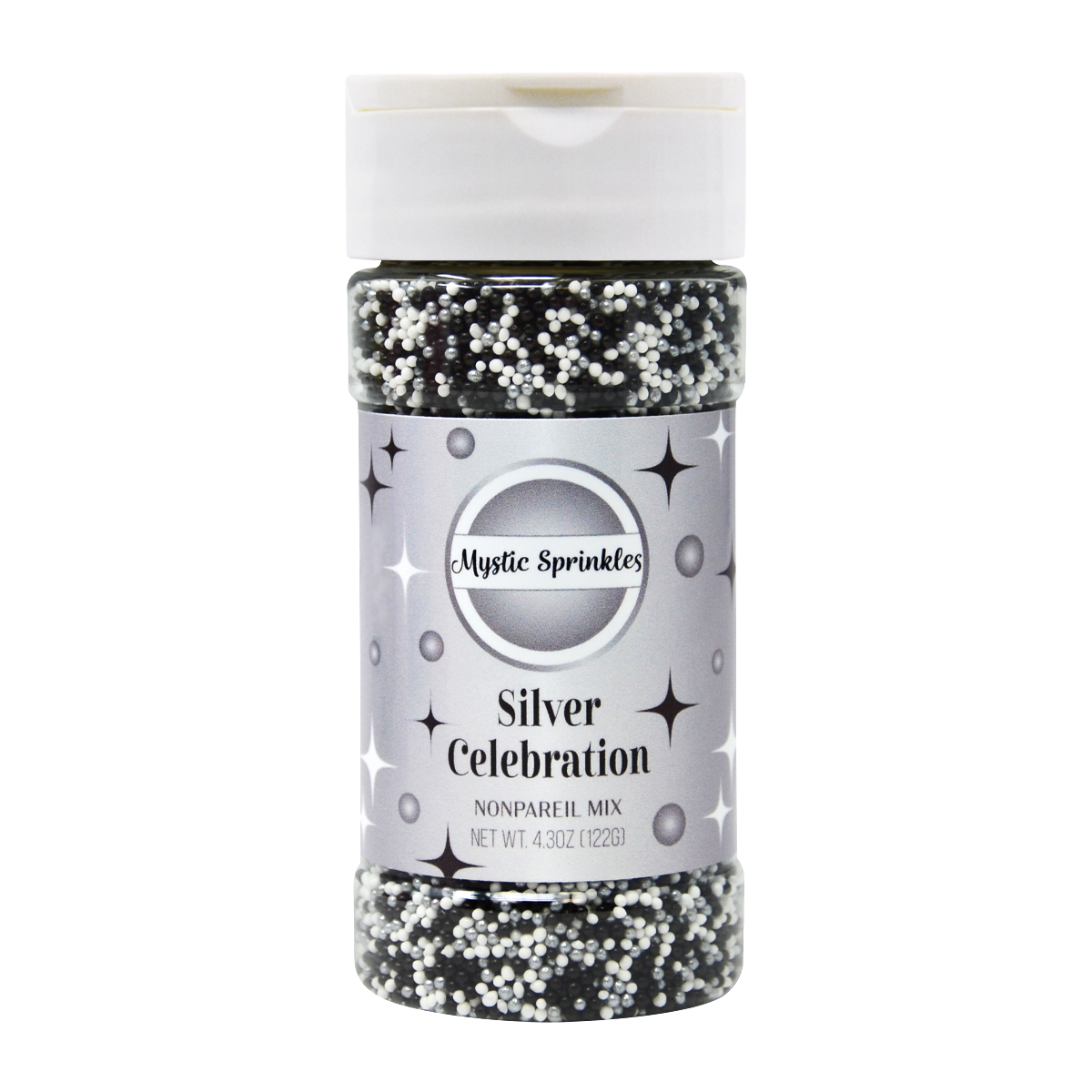 Silver Celebration Nonpareil Mix 4.3oz