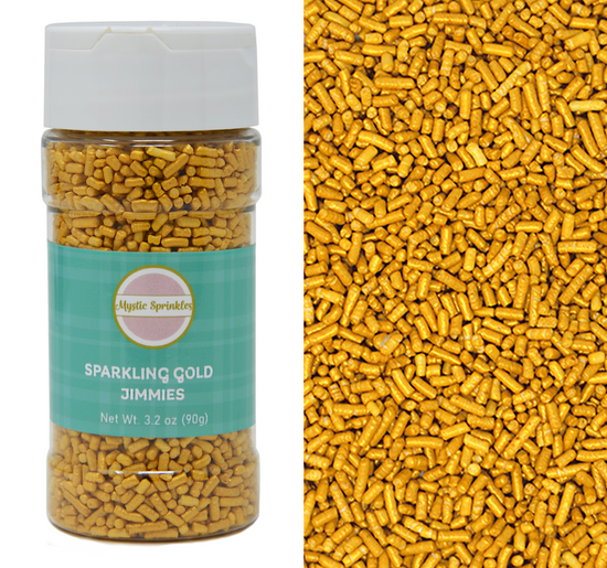 Sparkling Gold Jimmies 3.2oz Bottle