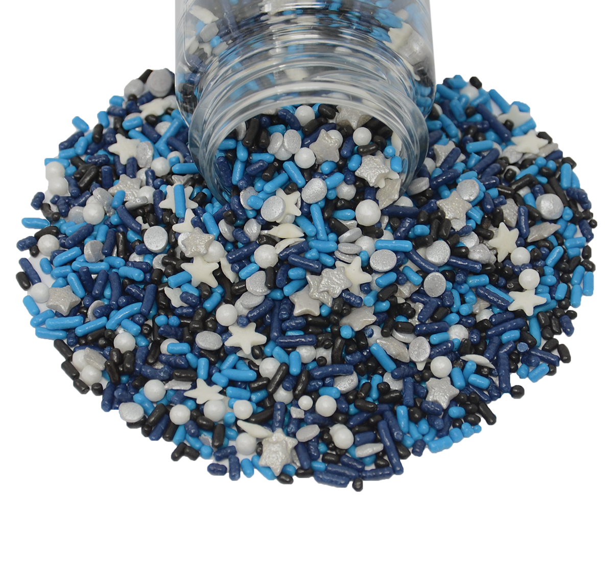 Sparkling Silver Galaxy Sprinkle Mix 3.3oz Bottle