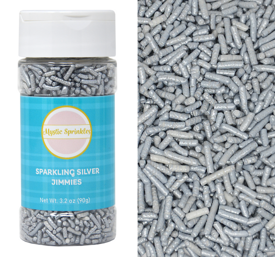 Sparkling Silver Jimmies 3.2oz Bottle