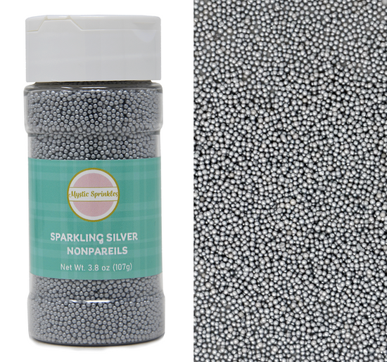 Sparkling Silver Nonpareils 3.8oz Bottle