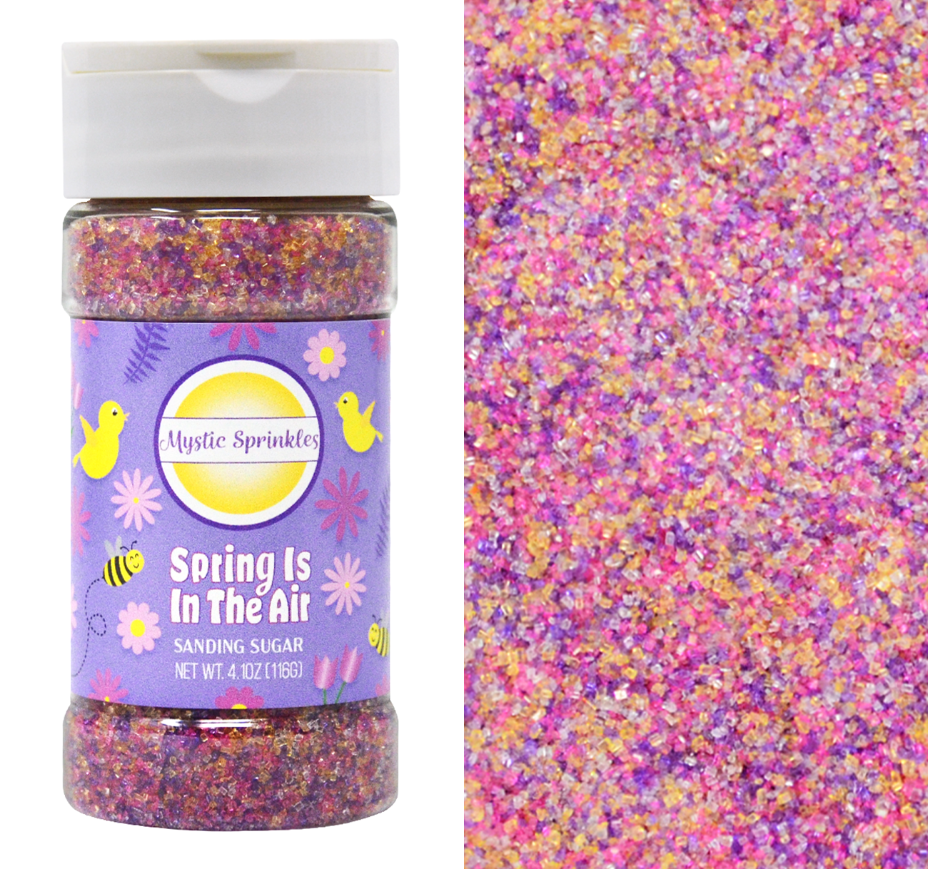 Load image into Gallery viewer, Spring Is In The Air Sanding Sugar 4.1oz Bottle
