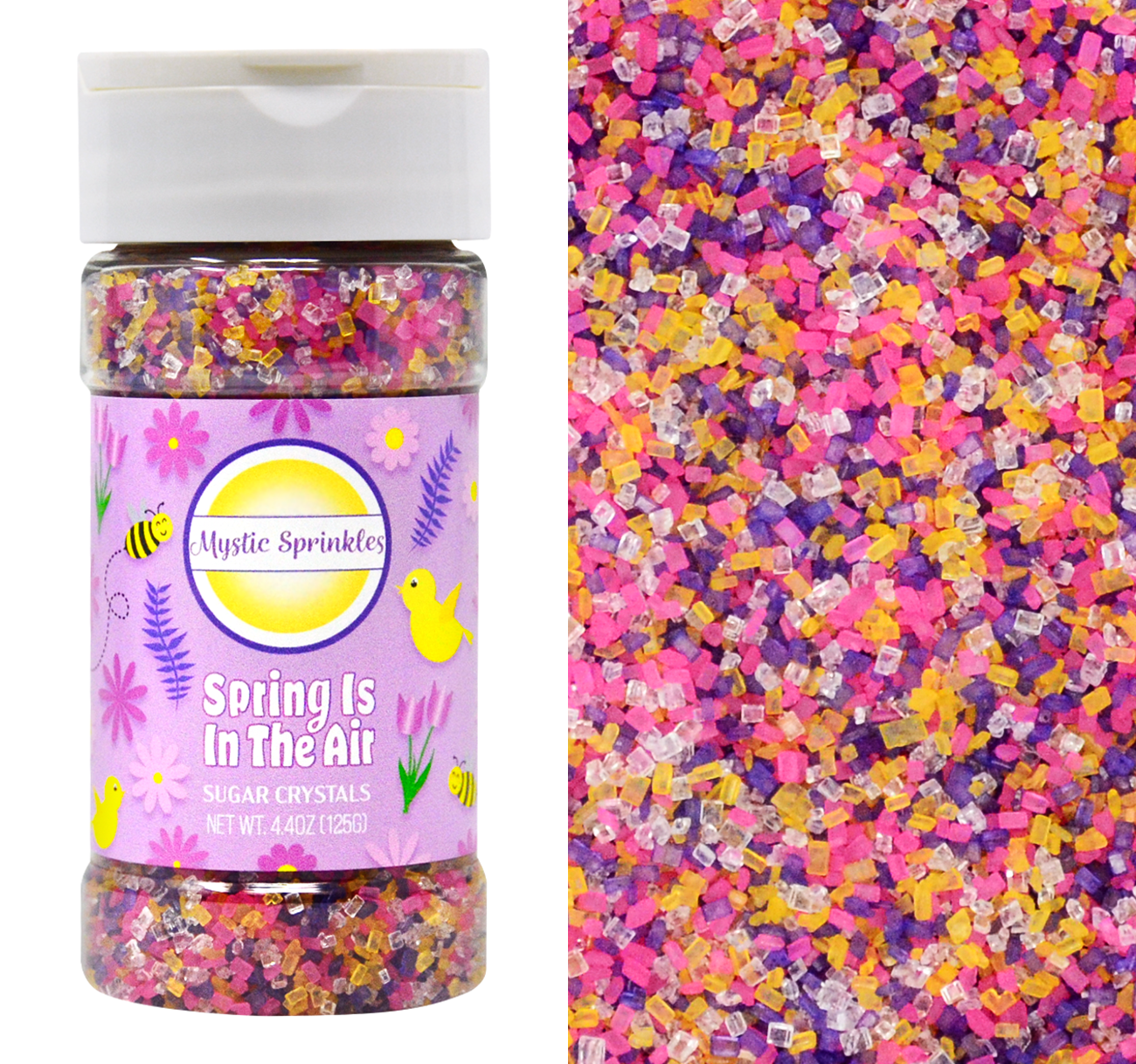 Spring Is In The Air Sugar Crystals 4.4oz Bottle