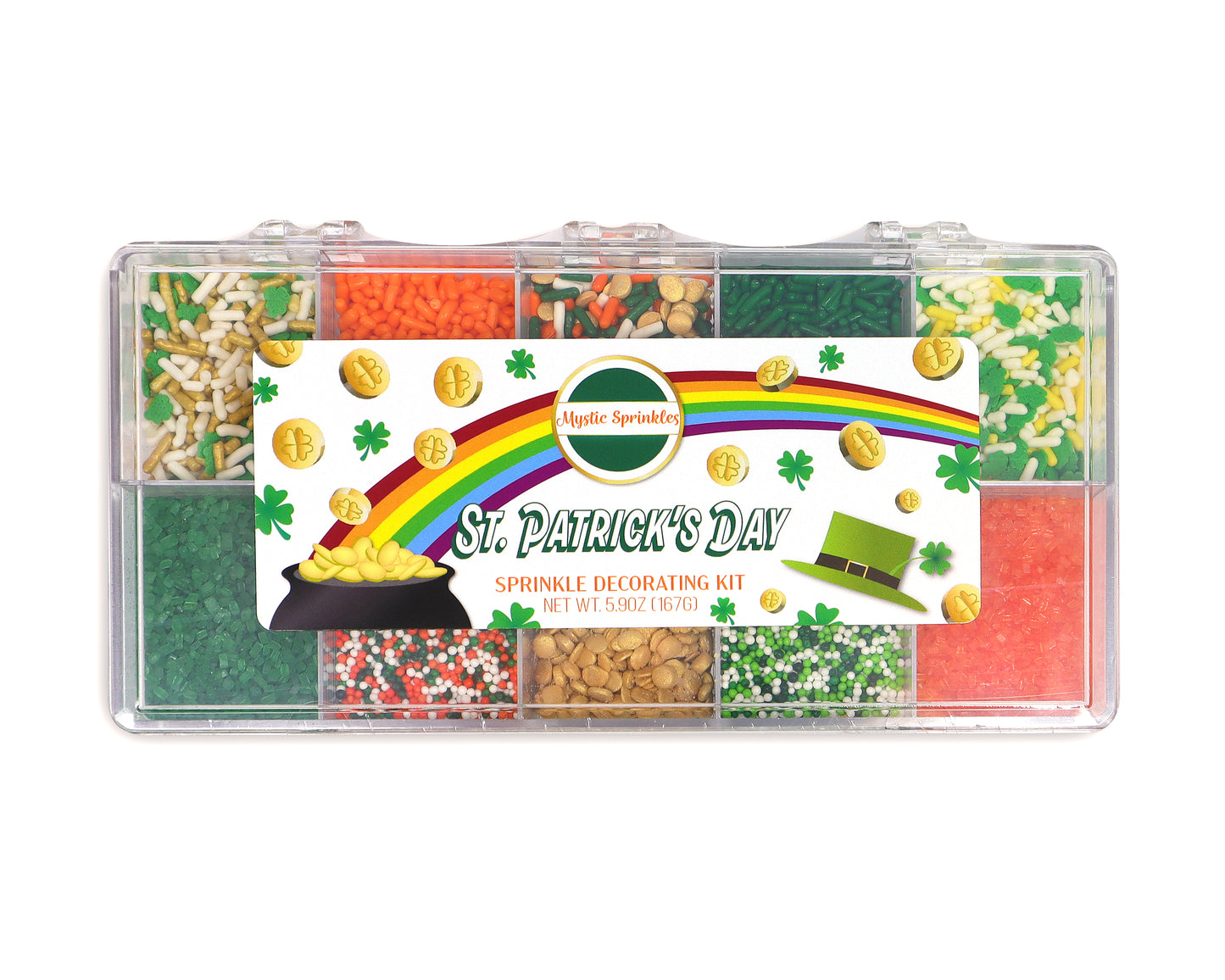 Load image into Gallery viewer, St. Patrick&amp;#39;s Day Sprinkle Decorating Kit 5.9oz.
