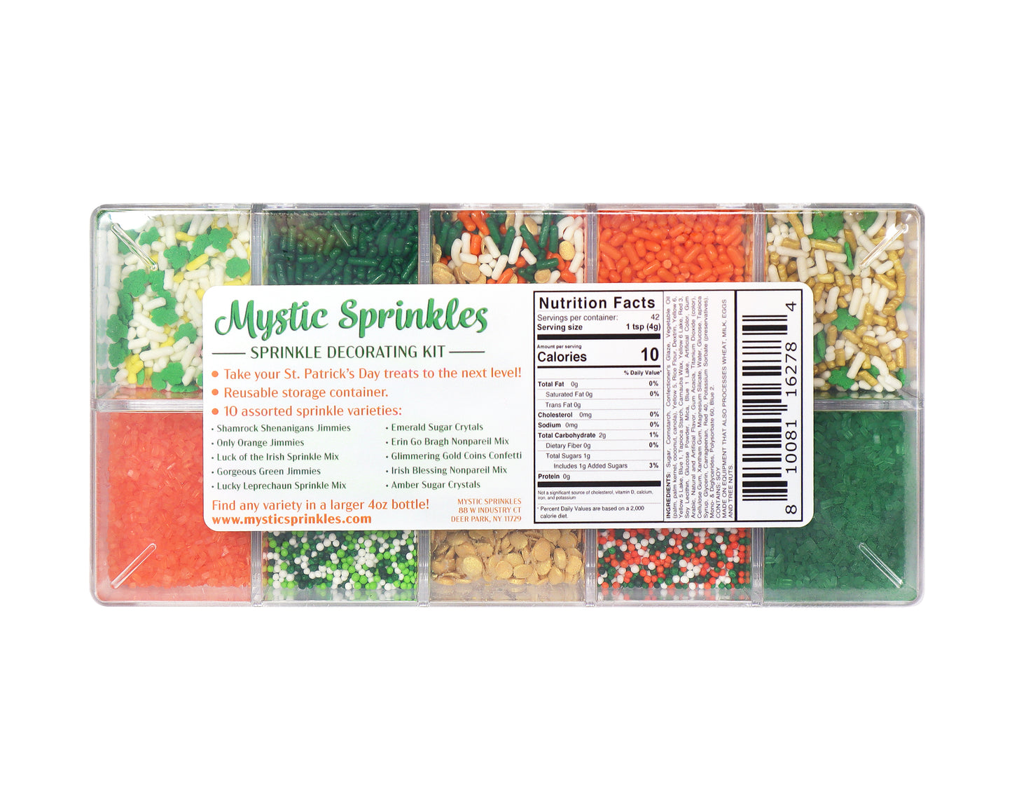 St. Patrick's Day Sprinkle Decorating Kit 5.9oz. – Mystic Sprinkles