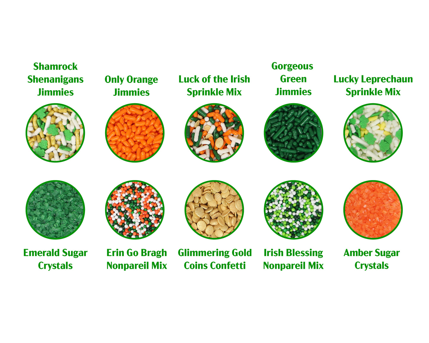 St. Patrick's Day Sprinkle Decorating Kit 5.9oz. – Mystic Sprinkles