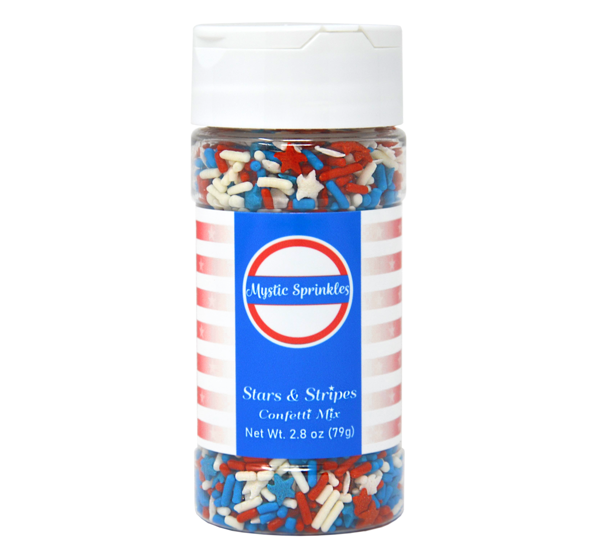 Stars & Stripes Confetti Mix 2.8oz Bottle