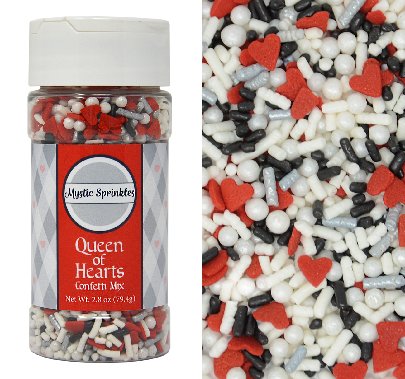 Queen of Hearts Confetti Mix 2.6oz Bottle